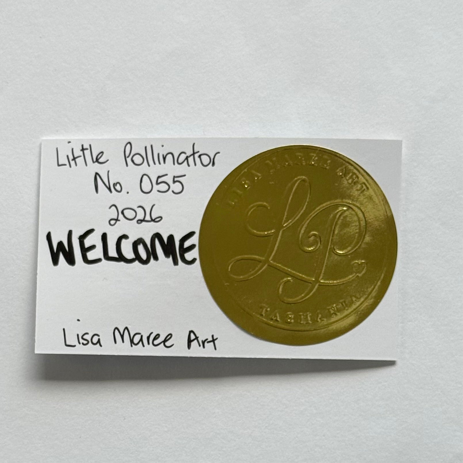 Little Pollinator No. 055  Welcome